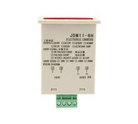 Generic JDM11-6H Contador Electrónico de 6 Dígitos Contador Electrónico de Pantalla Precisa de Alta Velocidad para Automatización Industrial Plástico AC220V DC36V DC24V DC12V (DC12V)