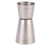 Generic Jigger de Cóctel de Acero Inoxidable, Taza Medidora Doble Duradera para Bar, KTV, Acero de Calidad Alimentaria 304 (talla pequeña)