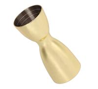 Generic Jiggers, Medidas de Disparo para Espíritus de Espíritu Medida Jigger Gold Chapada en Acero Inoxidable Vino de Acero para Medir Barra en Forma de Barra de Barcos de Barcos para Bar de