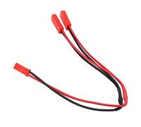 Generic JST Macho Hembra Y Divisor Duradero Cable Adaptador Paralelo Flexible 1 Hembra a 2 Macho para RC Coche Avión Barco Modelos 8,6 Pulgadas