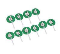 Generic Juego de 10 Paletas de Votación en el Aula, Letreros Interactivos de Plástico Duradero de Doble Cara para Actividades Educativas, Formación de Equipos, Verde y Rojo, 25x15cm