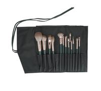 Generic Juego de 14 Brochas de Maquillaje de Pelo de Fibra Sintética con Mangos de Metal, para Aplicación Profesional, Fácil de Limpiar y Mantener, Grandes Amantes del Maquillaje