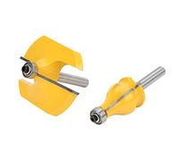 Generic Juego de 2 Brocas Enrutadoras de 8 Mm para Carpintería, Fresadora Duradera para Pasamanos y Bordes de Mesa, Herramientas de Alta Precisión para Carpinteros y Entusiastas del Bricolaje