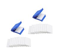 Generic Juego de 2 Juegos de Limpieza de Fibra Eficiente con 20 Toallitas de Repuesto para Eliminación de Revestimiento de Fibra óptica, Abrazadera Reutilizable para una Limpieza Suave de para Todos