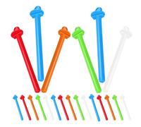 Generic Juego de 20 Soportes de Plástico para Perchas Función de Escalera y Reposapiés, Palos para Moler y Rascar Uñas, Accesorios para Jaulas de Periquitos, Canarios y Cacatúas en