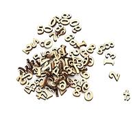Generic - Juego de 200 piezas para leña, hoja de madera, para niños, juguete educativo, artesanía, decoración para 0-9 números mixtos