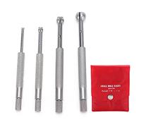 Generic Juego de 4 Calibres Telescópicos de Bola Completa de 3 a 13 Mm, Herramienta de Medición Precisa para Maquinistas y Trabajadores Metalúrgicos, Acero Duradero