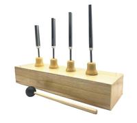 Generic Juego de 4 diapasones con dispositivo sintonizador de mazo, sintonizador estándar para práctica de canto, uso en el aula, estilo b