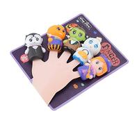 Generic Juego de 5 Marionetas de Dedo de Halloween de Dibujos Animados para Diversión Interactiva y Narración de Historias, Ideal para Fiestas de Halloween