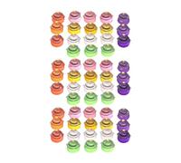 Generic Juego de 50 mini ollas de resina luminosas mixtas para niños y niñas, decoración de escenas de juego de simulación, mini utensilios de cocina, vajilla