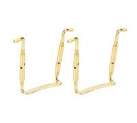 Generic Juego de Abrazaderas de Tornillo para Reposamuñecas de Violín Dorado Portátil, Fácil de Instalar para Amantes de la Música (GOLD)