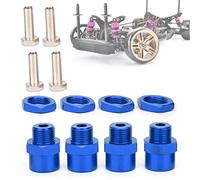 Generic Juego de Adaptadores de Conversión Hexagonales de Rueda de Metal de 12 Mm a 17 Mm para Coche RC para D4 HSP 94123 1/10: Accesorios RC Duraderos y Resistentes Al Desgaste para un Uso