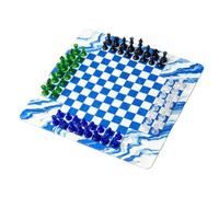 Generic Juego de Ajedrez Clásico Juego de Mesa de Goma para Educación Nocturna Familiar 64 Piezas 35 Cm Ideal para Niños y Adultos (#3)