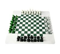 Generic Juego de Ajedrez Internacional Duradero de 64 Piezas con Tapete de Goma para Educación Escolar y Familiar 35 Cm (49mm)