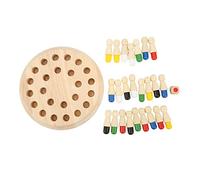 Generic Juego de Ajedrez Memory Match, Juguete Educativo para Niños, 24 Piezas y Dados de Madera Coloridos para Diversión Familiar (Conjunto estándar)