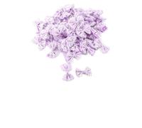 Generic Juego de Apliques de Lazo de 50 Lazos de Encaje Coloridos para Decoraciones de Bodas, Fiestas de Cumpleaños, Manualidades para Niños, Tela de Poliéster de 5,7 X 3,7 Cm (PURPLE)