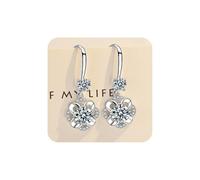 Generic Juego de aretes de acero inoxidable para mujer, aretes de titanio, aretes de hélice de plata, aretes de aro de oro grueso de ley, aretes de oro con circonita cúbica, hipoalergénicos, ligeros,