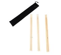 Generic Juego de Baquetas 5A con Agarre Antideslizante, Cómodas para Rendimiento y Práctica, 3 Pares de Madera Maciza con Bolsa de Almacenamiento