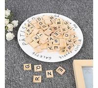 Generic Juego de Bloques de Rompecabezas de Alfabeto de Madera, Artesanías Educativas de Madera para Niños en Edad Preescolar, 100 Piezas (Letras mayúsculas Mixtas)