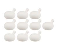 Generic Juego de Bolas para Apretar de 10 Insertos de Burbujas de TPR Duraderos para Manualidades de Muñecas DIY Blanco 5,5x5cm (L)