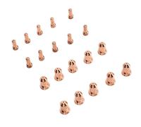 Generic Juego de Boquillas y Puntas de Electrodo de de Latón de 20 Piezas para PT80 IPT-80 PTM-80 Ideal para Trabajos de Bricolaje Confiables y Eficientes