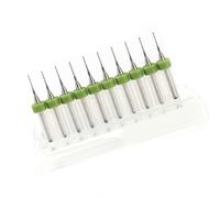 Generic Juego de Brocas PCB de 10 Piezas, Herramientas de Microcarburo para Agujeros de Soldadura de Precisión, Espacio de Descarga Fácil (0,7 mm)