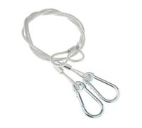 Generic Juego de Cables Inoxidables de de Seguridad, 34,7 pulgadas, 5 mm, 2 piezas