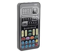 Generic Juego de Cambiador de Voz Multifunción I9 con Tarjeta de Sonido Portátil para Grabación de Anclaje de Juegos, 8 Voces Diferentes, para Hombres/Mujeres/jóvenes/niños/Juegos de rol, (versión