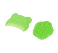 Generic Juego de Cepillos Sensoriales Suaves para el Cuero Cabelludo del bebé para una Experiencia de Baño del Cuero Cabelludo Suave y Cómoda para Recién Nacidos (GREEN)