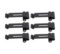 Generic Juego de Clips de Cinturón de Radio de Repuesto de Metal para Radio Linton LT-6100, Evita Caídas, Diseño Portátil para Cintura o Bolsillo, 6 Clips de Cinturón Negros para Fácil Acceso