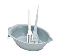 Generic Juego de coloración de tinte para el cabello, tazón para teñir el cabello, tazón para teñir, kit de pincel y varilla mezcladora de herramientas de, Verde