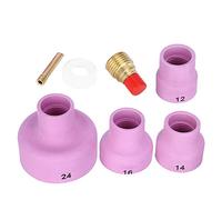 Generic Juego de Copas de Boquilla de Chorro de de Cerámica Precisa Boquilla de Cerámica de Chorro de de Alta Eficiencia para Piezas de Maquinaria de Antorcha de Soldadura WP-9/20, 5 Piezas