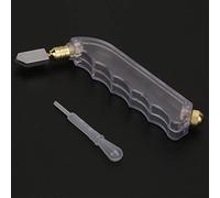Generic Juego de Cortador de Vidrio de Mano con Empuñadura de Pistola Ergonómica para Cortar Azulejos de Cerámica, Diseño de Alimentación de Aceite, Cabezal de Roscado de Metal Duradero, 1 Unidad