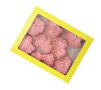 Generic Juego de Cortadores de Moldes Para Galletas de Plástico de Calidad Alimentaria, 8 Uds. Para Galletas, Fondant, Fácil de Limpiar Para Panaderos Caseros