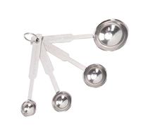 Generic Juego de Cucharas Medidoras de Acero Inoxidable de 4 Piezas, Diseño Elegante para una Utilización Precisa de los Ingredientes para Cocinar y Hornear