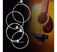 Generic Juego de Cuerdas para Ukelele de Alta Gama, Sonido de Carbono Brillante, Accesorios de Guitarra Transparentes Duraderos para Jugadores de Ukelele, 4 Uds.