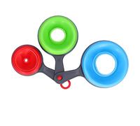 Generic Juego de Embudo de Silicona, Kit de Embudo de Cocina Plegable, Embudos Plegables Anti-escaldaduras para Aceite, Mermelada - 3 Piezas, Silicona de Grado Alimenticio, Diseño Liviano