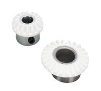 Generic Juego de Engranajes Cónicos Verticales de Fácil Reemplazo para Máquina de Coser Doméstica en Plástico, 2 Piezas