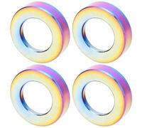 Generic Juego de Espaciadores de Pernos de Tornillo de Aleación de Titanio Duradero para Pinza de Freno de Bicicleta con Prevención de Oxidación 4 Piezas Junta M6 para Ciclistas Al Aire (BLUE)