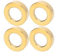 Generic Juego de Espaciadores de Pernos de Tornillo de Aleación de Titanio Duradero para Pinza de Freno de Bicicleta con Prevención de Oxidación 4 Piezas Junta M6 para Ciclistas Al Aire (GOLD)