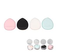 Generic Juego de Esponjas de Maquillaje de 4 Colores con Forma de Triángulo, Tamaño Mini Dedo, Poros Uniformes para una Aplicación Delicada, Regalo para Navidad y Cumpleaños, Material de Esponja
