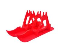 Generic Juego de Esquí de Nieve para Niños, Trineo de Nieve de 12 Pulgadas, Diversión Invernal Universal para Exteriores, Accesorio de Trineo de Invierno para, Rojo, Individual