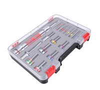 Generic Juego de Extensión de Brocas de Vaso de Impacto de Acero de Aleación Resistente para Instalación en Gabinetes, de Brocas Intercambiables, 7 Vasos de 8 Mm a 19 Mm, Adecuado para Artesanos