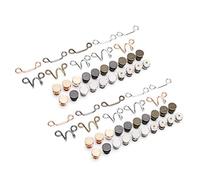 Generic Juego de Extensor de Hebilla de Cintura, Botón Ajustable Duradero para Pantalón, Ajuste Perfecto para Pantalones Sueltos, No Se Necesitan Herramientas para Faldas de Jeans, Aleación 2 Oro 4