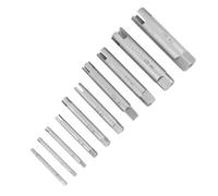 Generic Juego de Extractores de Machos de Roscar Pelados Acero de Alta Resistencia para una Fácil Extracción de Tornillos Rotos y Corroídos Se Adapta a Uso Industrial y Mantenimiento del Hogar (10