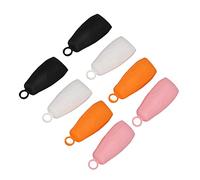 Generic Juego de Funda de Aseo de Silicona Elástica para Viaje, a Prueba de Fugas, 8 Uds., Rosa, Naranja, Negro, Blanco, Adecuado para champú, Acondicionador, Gel para el Cabello