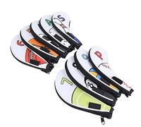 Generic Juego de Fundas de Hierro para Palos de, Diseño de Cremallera Digital Impermeable y Duradero para Amantes del, Adecuado para Regalar, 9 Piezas PU/Nylon Impermeable 7,5 X 1,2 X 3,1 Pulgadas