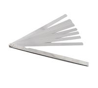 Generic Juego de Galgas de Espesores de 17 Cuchillas, Herramienta de Medición de Espesor Métrica de 0,02-1 Mm, Calibre de Espacios de Acero Inoxidable para Aplicaciones Automotrices
