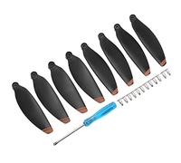 Generic Juego de Hélices para Drones, Cuchillas de Liberación Rápida de bajo Ruido para Accesorios Mini SE, 4 Pares, Negro y Naranja