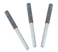Generic Juego de Herramientas de Afilador de Motosierra de Diamante, 3 Piezas de Piedra de Amolar con Alta Dureza para un Afilado Efectivo de Motosierras, Se Adapta a Mini Amoladoras de 12 V